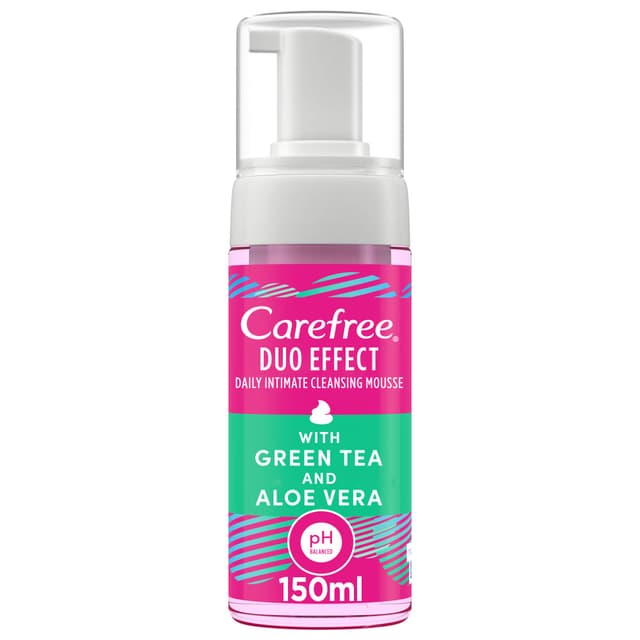 CAREFREE GREEN TEA DAILY INTIMATE CLEANSING MOUSSE 150ML