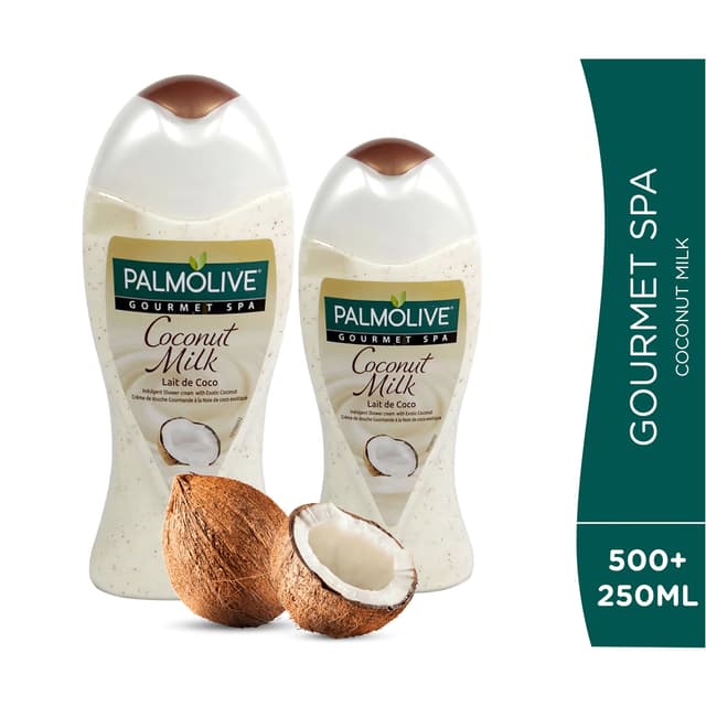 PALMOLIVE COCONUT MILK INDULGENT SHOWER CREAM 500+250ML