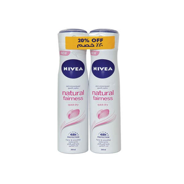 NIVEA WOMEN DEODORANT SPRAY 2X150ML