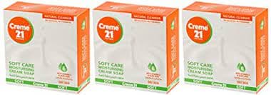 CREME 21 SOFT CARE MOISTURISING CREAM SOAP 3X125GR