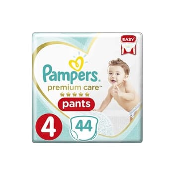 Pampers Premium Care Pants Diapers Size 4 9-14kg Unique Softest Absorption for Ultimate Skin Protection 44 Count
