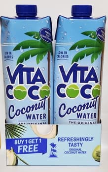 Vita Coco Water Sugar Free 1 ltr (1+1 Free)