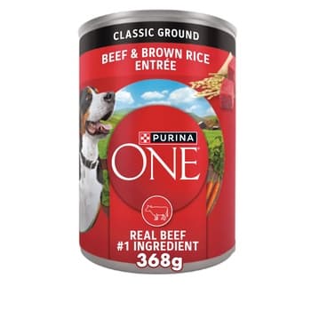 Purina Smart Blend Wet Dog Food Beef & Brown Rice 368g