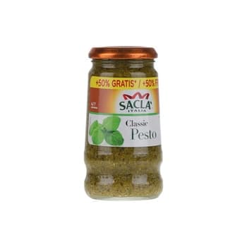 Sacla Green Pesto 50% Free 290g