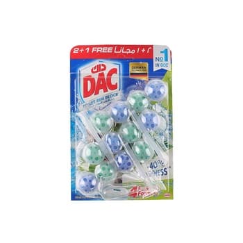 Dac Power Active Pine Toilet Rim Block 50g Pack Of 3