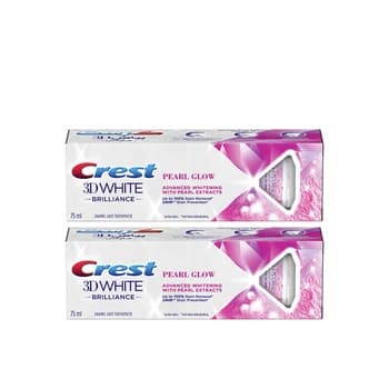 Crest 3D White Pearl Glow Toothpaste 75ml Pack of 2