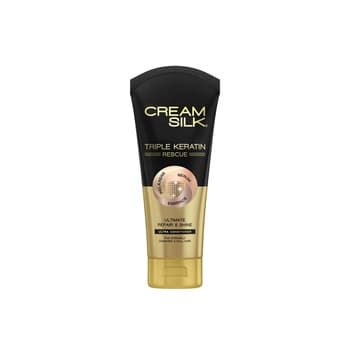 Cream Silk Triple Keratin Rescue Conditioner For Intensely Damaged And Dull Hair Ultimate Repair And Shine 170ml