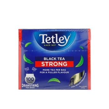 Tetley Drawstring Strong Black Tea Bags 100s