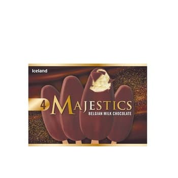 Iceland Belgian Chocolate Majestics 4 pack