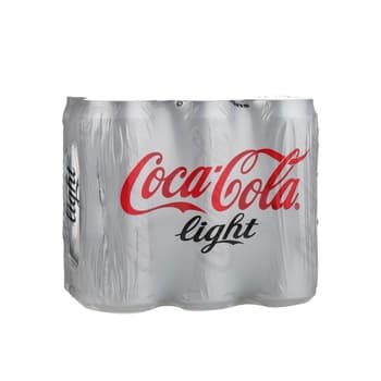 COCA-COLA Light Carbonated Soft Drink Can 330ml pack of 6