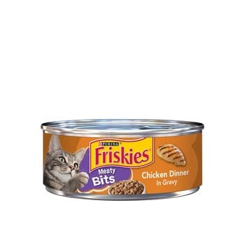 Friskies Chicken Dinner in Gravy Meaty Bits 156g