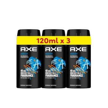Axe Mini Men Deodorant Body Spray Anarchy 120ml Pack Of 3