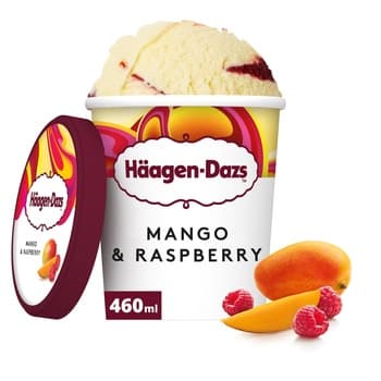Haagen Dazs Mango And Raspberry 460ml