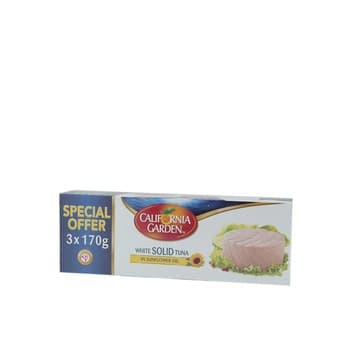 California Garden White Tuna Solid in Sunflower Oil 170g Pack of 3
