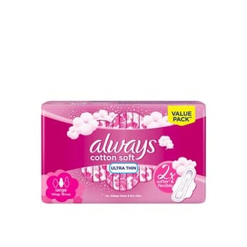 ALWAYS Soft Ultra Thin Large sanitary pads 16s