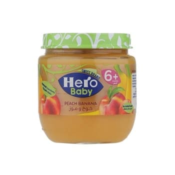Hero Baby Food Peach Banana 130g