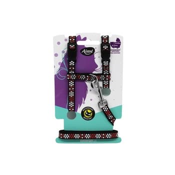 Agrobiothers Aime Reflective Harness And Cat Leash Multicolour