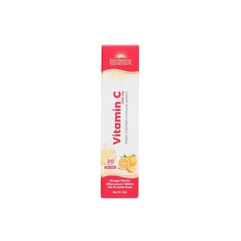 Sunshine Nutrition Vitamin C 1000mg Orange Flav Efferv Tablets