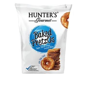 Hunters Gourmet Baked PretzOs with Sea Salt 180g