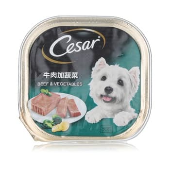 Cesar Beef and Vegetables Wet Dog Food 100g