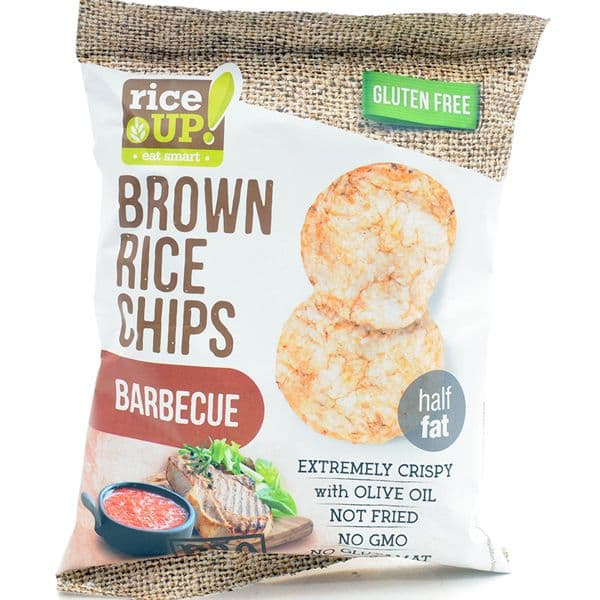 Rice Up Gf Brown Rice Chips Half Fat Barbecue 25 g
