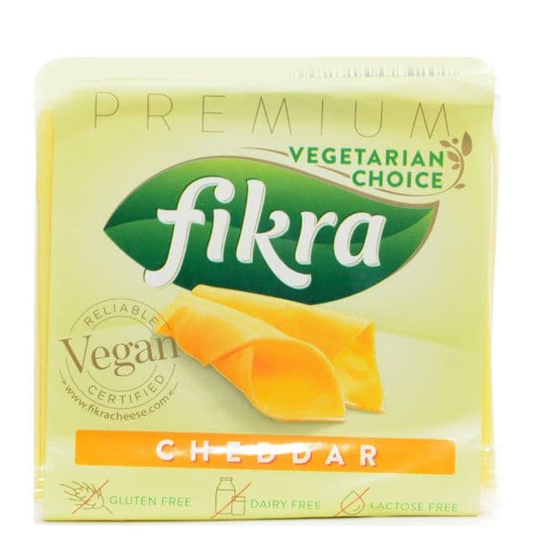 Fikra Premium Vegan Cheese Cheddar Slices 200 g