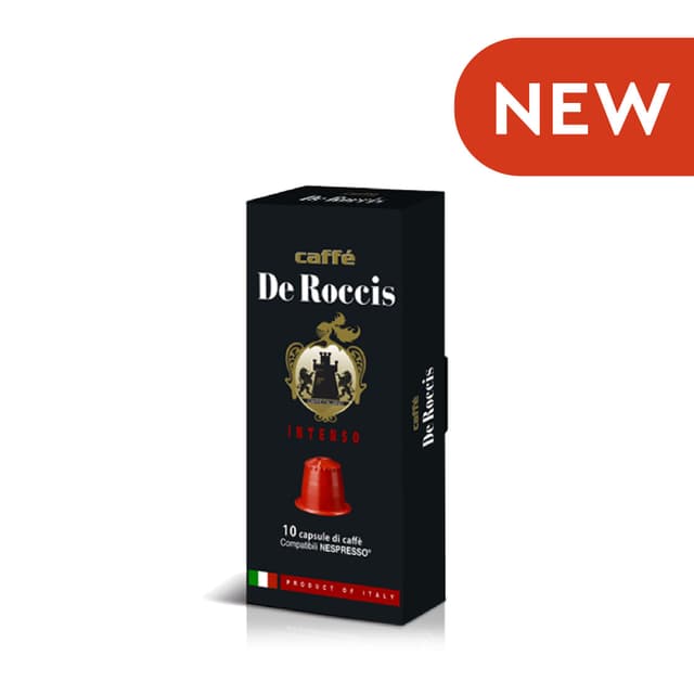 De Roccis Intenso Coffee 10 Capsules Nespresso Compatible