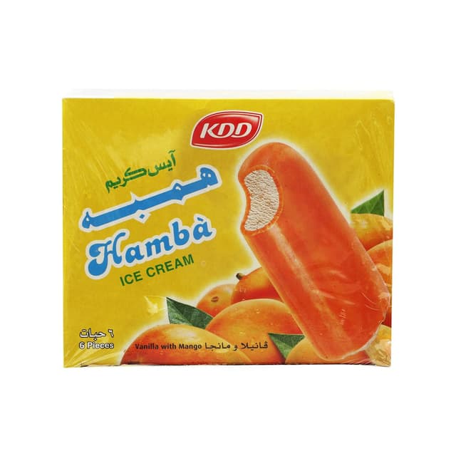 Kdd Hamba Ice Cream Stick 6 pcs x 62.5 ml