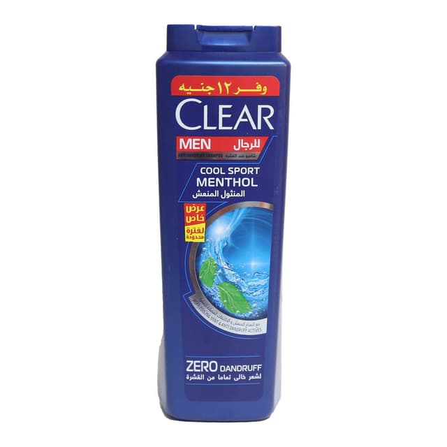 Clear Cool Sport Menthol Shampoo 600ml
