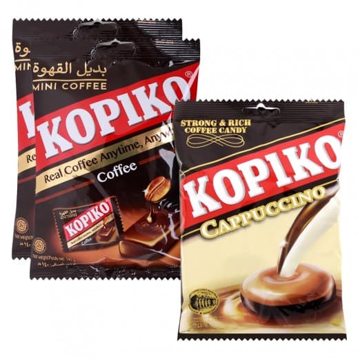 Kopiko Candy Bag 2 x 150 g + Capuccino Bag 120 g