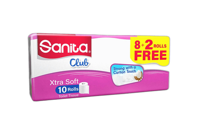Napco Sanita Club Family Toilet Roll 30M 10 Pack