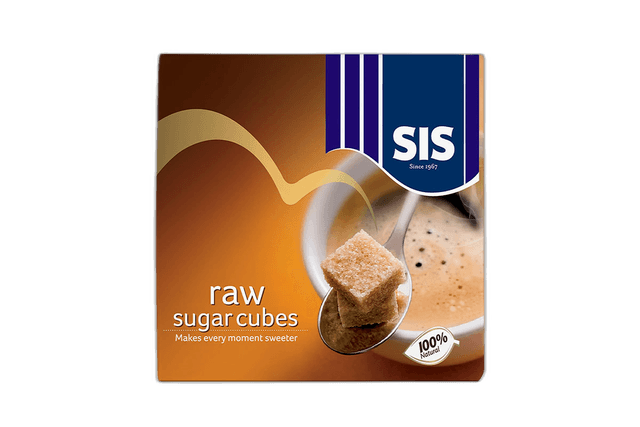 Sis Cube Sugar Raw 454 g