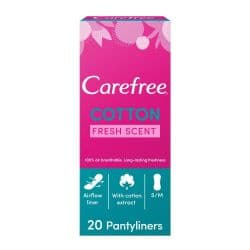 Carefree Cotton Fresh Scent Panty Liners