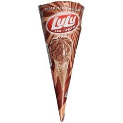 KDD Lulu Chocolate & Nugat Ice Cream Cone 134ml