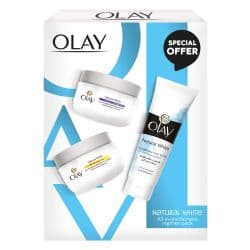Olay Natural White Day & Night Cream + Face Wash Free