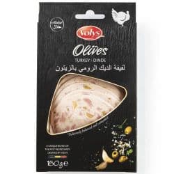Volys Sliced Turkey Mortadella With Olives