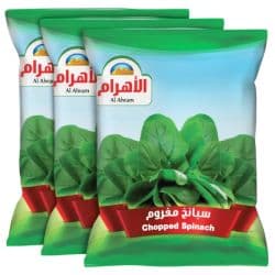 Al Ahram Chopped Spinach 3 x 400 gm