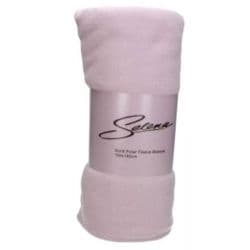 Selena Solid Polar Fleece Blanket