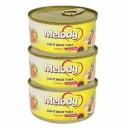 Melody Light Meat Tuna Chunks in Sunflower Oil