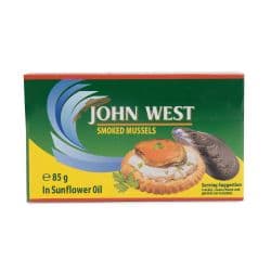 John West Smoked Mussels in Sunflower Oil
