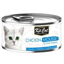 Kit Cat Chicken Mousse with Tuna Topper Canned Cat Food