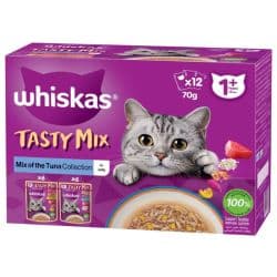 Whiskas Tasty Mix of the Tuna Collection in Jelly Pack