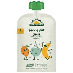Natureland Organic Apple Mango & Banana Puree (6M+)