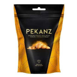 Pekanz Caramel Chocolate Pecan Zipper Bag