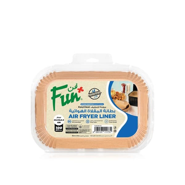 Fun Air Fryer Liners Square 16x16x4.5cm x 100