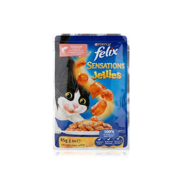 Felix Sensations Jellies Salmon & Tomato in Jelly Wet Cat Food 85g