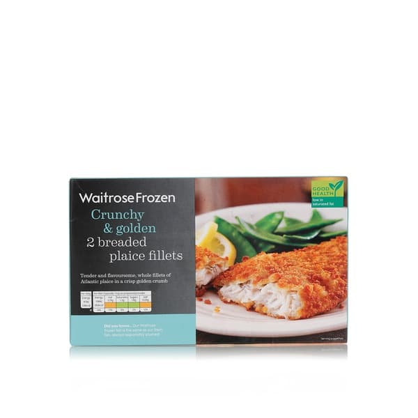 Waitrose Frozen Breaded Plaice Fillets 280G