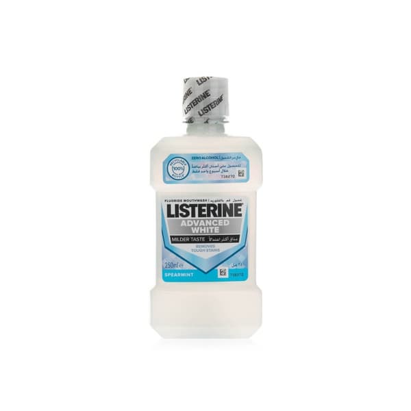 Listerine Advanced White Mild Taste Mouthwash 250ml