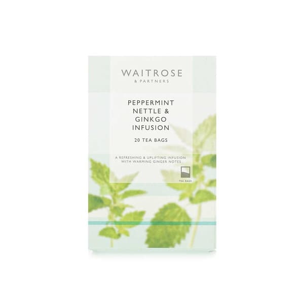 Waitrose Peppermint, Nettle & Ginkgo Infusion 20x 30g