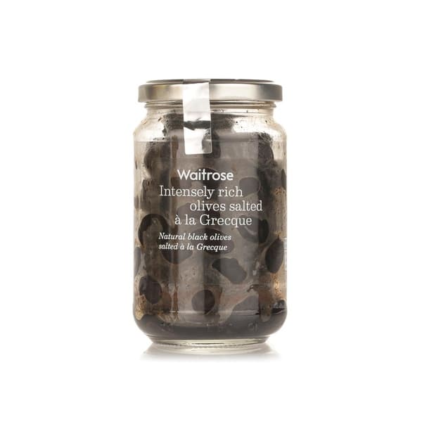 Waitrose Olives Salted a La Grecque 235g